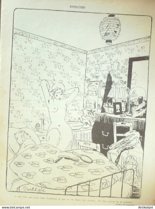 Le Rire 1907-03-23 # 216 Journal humoristique Ed.Originale Reproches