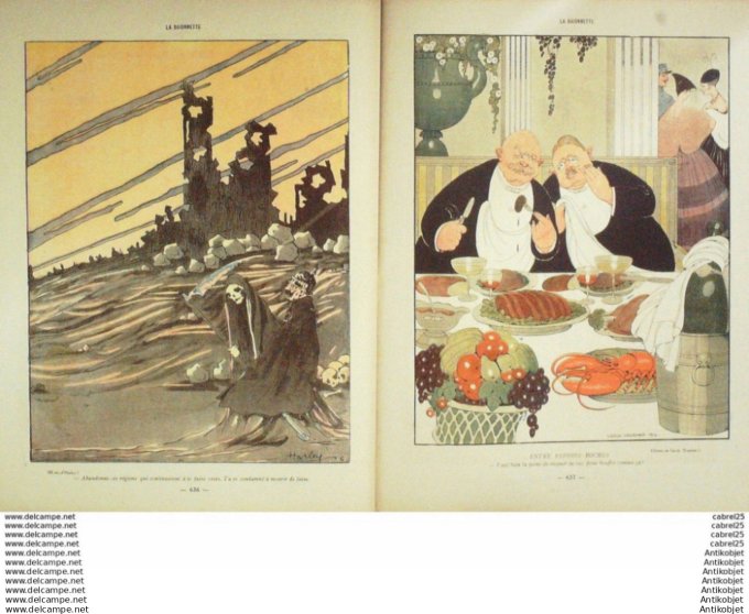 La Baionnette 1916 # 066 (Le Dictateur Aux Ventres) Harley Neumont Wegener Zislin