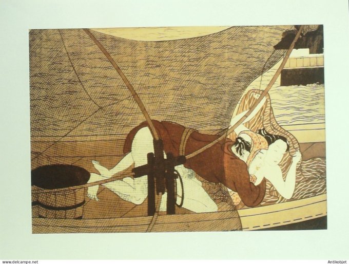 Estampe Japonaise scène érotique (Suzuki Harunobu 1724-1770)