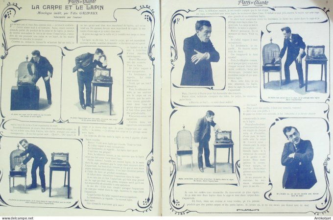 Paris qui chante 1905 n°115 Galipaux De Verlac Barat De Ruy Kerlecq Barnell
