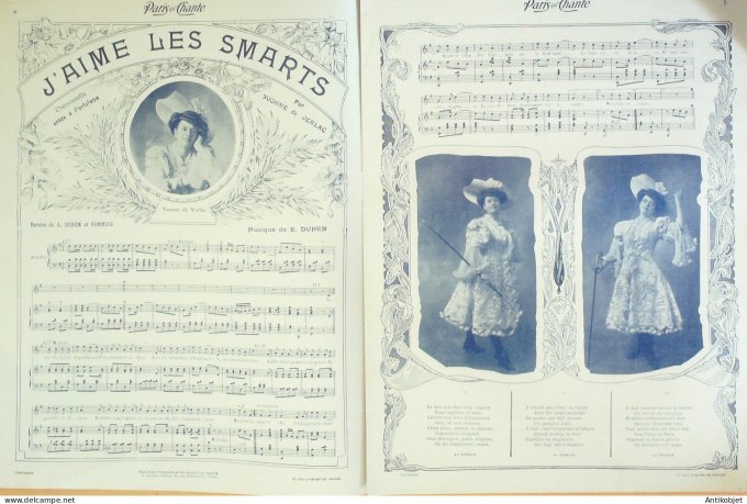 Paris qui chante 1905 n°115 Galipaux De Verlac Barat De Ruy Kerlecq Barnell