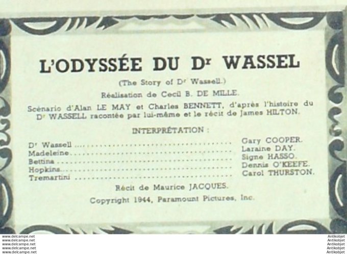 Mon Film   57 47-08-27 L'odyssee du Dr Wassel Gary Cooper Carol Thurston