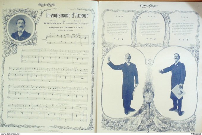 Paris qui chante 1905 n°115 Galipaux De Verlac Barat De Ruy Kerlecq Barnell
