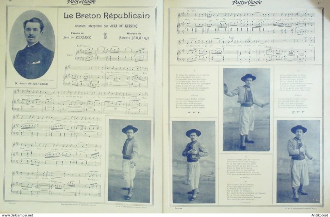 Paris qui chante 1905 n°115 Galipaux De Verlac Barat De Ruy Kerlecq Barnell