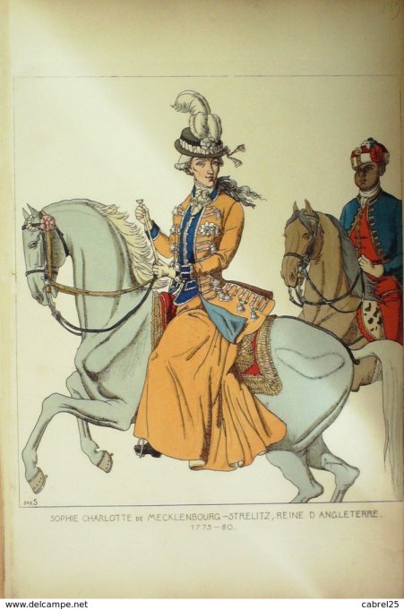 Pays-Bas MECKLENBOURG Sophie CHARLOTTE STRELIT reine Angleterre 1775