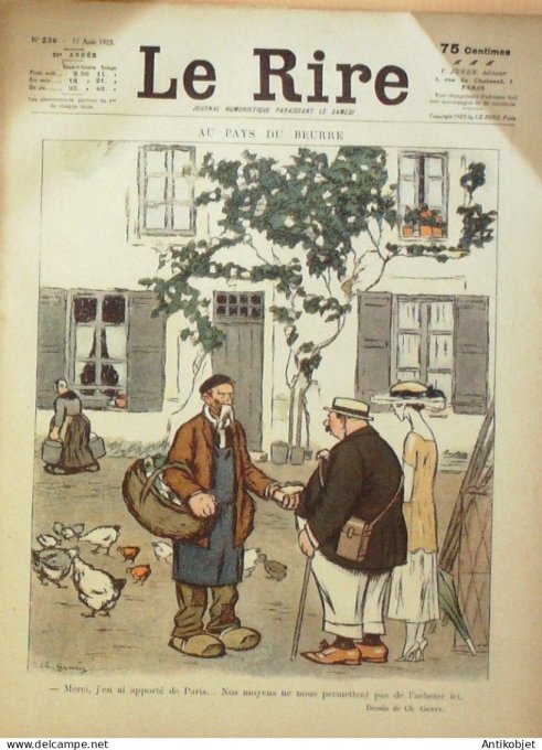 Le Rire 1923-08-11 # 236 Journal humoristique Ed.Originale Sur la plage