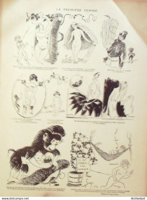 Le Rire 1923-08-11 # 236 Journal humoristique Ed.Originale Sur la plage