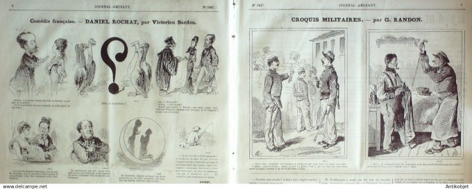 Le Journal Amusant 1880 # 1227 Comedie Victor Sardou Daniel Rochat par Stop