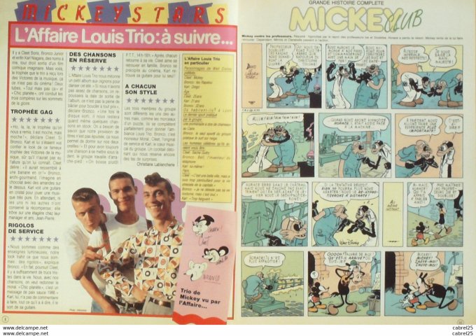 Journal de Mickey n°1862 Louis TRIO (8-3-1988)