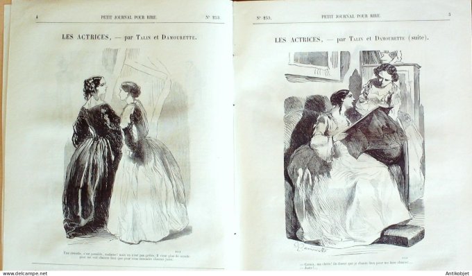 Petit journal pour Rire 1860 # 253 Reveillon Grevin