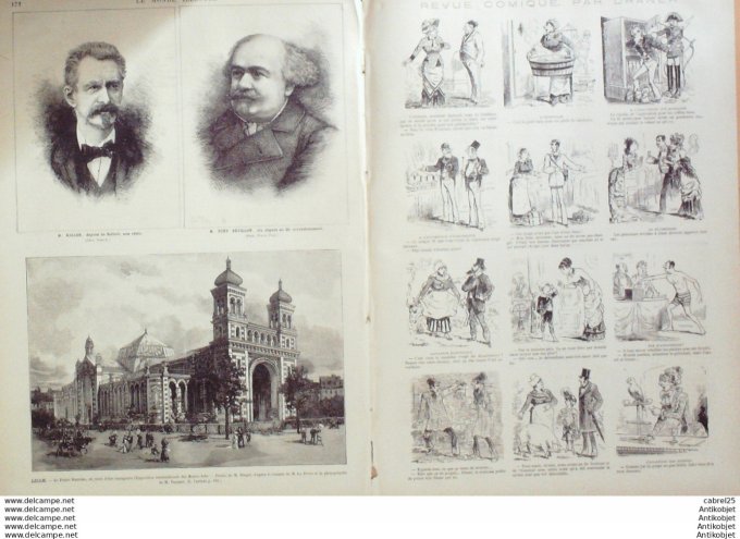 Le Monde illustré 1881 n°1276 Lille (59) Algérie Oran Chella Dahr'mia El Abiod Sidi Cheikh Tadzima G