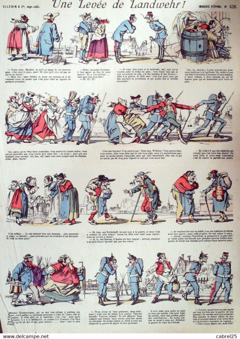 Une Levee  de Landwehr (Pellerin d'epinal)
