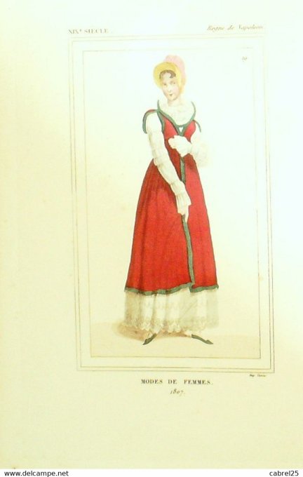 Mode Femme 1807 sous NAPOLEON 1852