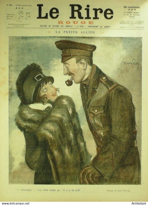 Le Rire Rouge 1915-12-11 #  56 Journal humoristique Ed.Originale Deux aveugles