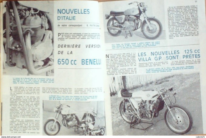 Moto Revue 1969 n° 1917 Vanderbecken 650cc Benelli Honda CB 350 Sourdot