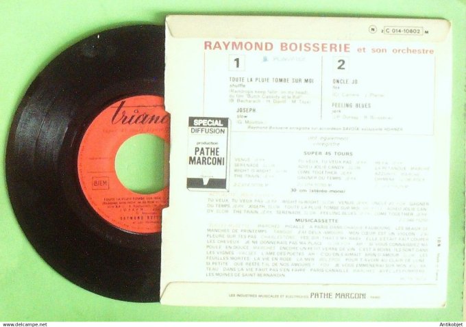 Boisserie Raymond 45T EP Oncle Jo 1969