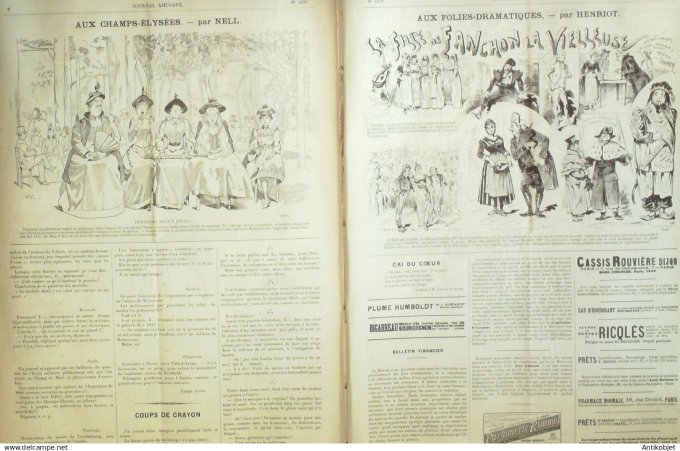 La Mode illustrée journal 1910 n° 28 Toilettes Costumes Passementerie