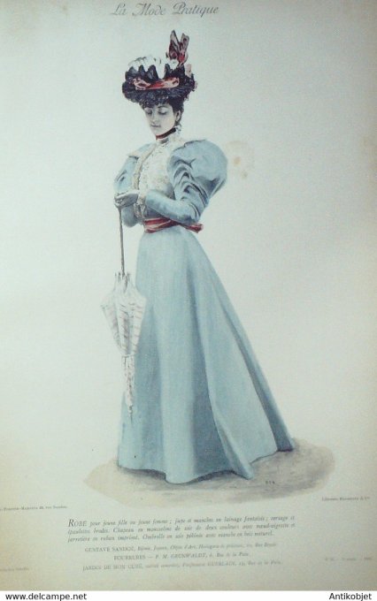 La Mode pratique 1896 # 36 Robe et jupe en lainage