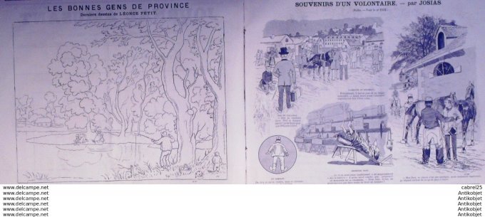 Le Journal Amusant 1886 # 1560 Marine de Paul Leonnec Caprices de juillet de Mars