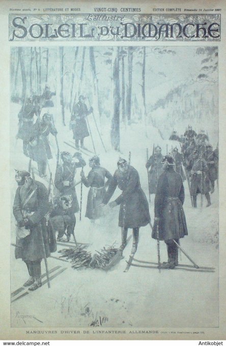 Soleil du Dimanche 1897 n° 4 Japon Chine l'Empereur Castellane Guioth Caillard