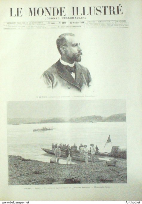 Le Monde illustré 1898 n°2169 Pékin Tsen-Men Soudan Bangui Fachoda Bagoe Samory Calvi Vizzavona Boni