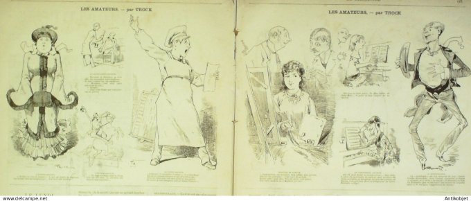 La Caricature 1881 #  67 Manuel du Baccalauréat Barret Draner Amateurs Trock