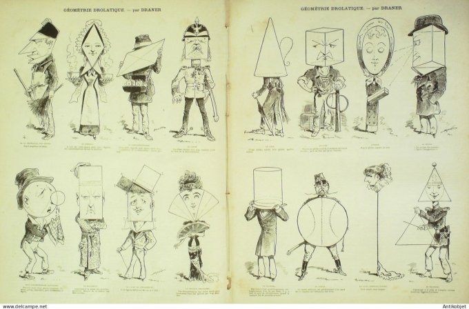 La Caricature 1881 #  67 Manuel du Baccalauréat Barret Draner Amateurs Trock