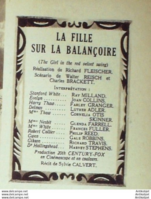 La fille sur la balançoire Ray Milland Joan Collins Farley Granger