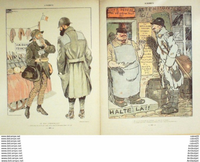 La Baionnette 1916 # 069 (Les Mercantis) Iribe Leonnec Fournier Abric