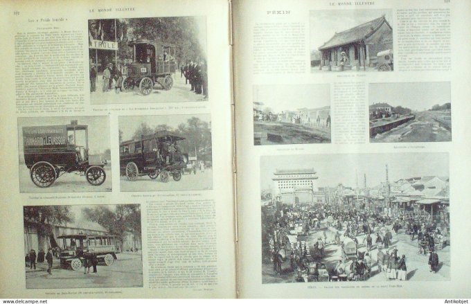 Le Monde illustré 1898 n°2169 Pékin Tsen-Men Soudan Bangui Fachoda Bagoe Samory Calvi Vizzavona Boni