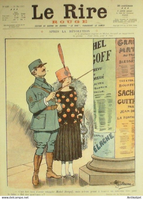 Le Rire Rouge 1917-05-12 # 130 Journal humoristique Ed.Originale La Revolution