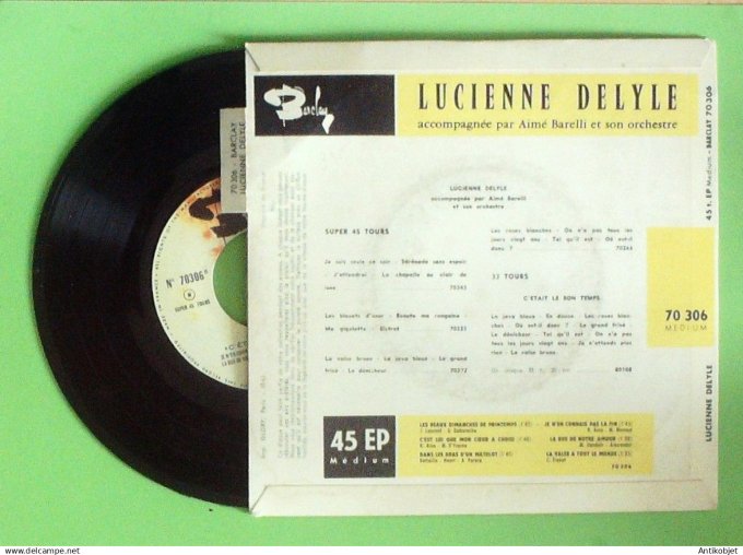 Delyle Lucienne 45T EP Dans les bras d'un matelot 1962