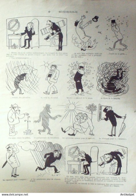 Le Rire 1913-05-3 # 535 Journal humoristique Ed.Originale Metereologie