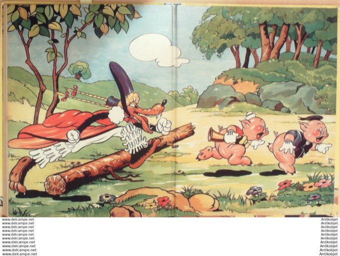 Walt Disney Les Trois mechants Loups Hachette1937 Eo