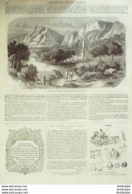 L'Illustration 1850 n°378 Chine TAO KUANG Empereur HUAN GAN TUN SEVRES (92) John HERSCHEL TOULON (83