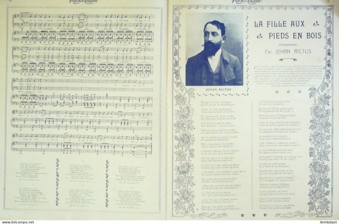 Paris qui chante 1905 n°117 Bertha Sylvain Carliès Royus Léo Pouget Jehan Rictus