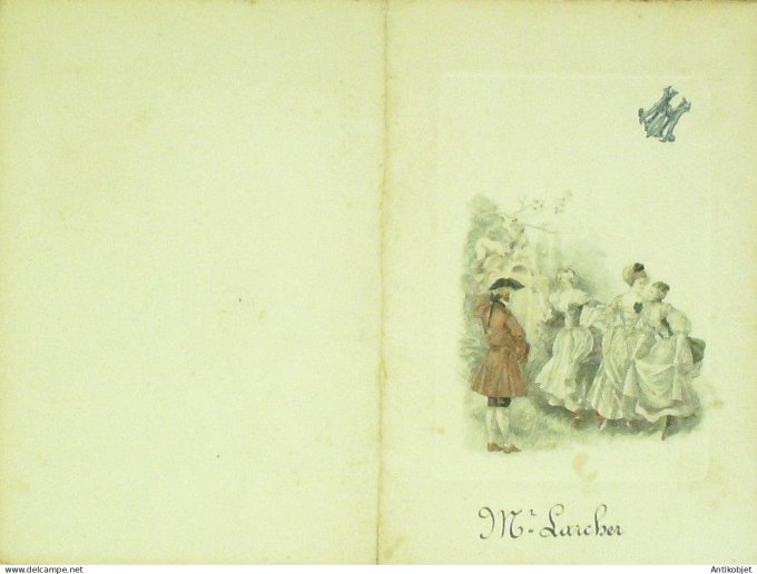 Menu illustre banquet 1899