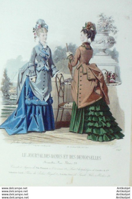 Journal des Dames Demoiselles 1873 # 1144 (Maison Plument)