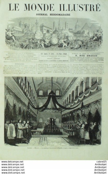 Le Monde illustré 1867 n°570 Allemagne Munich Angleterre Medway Espagne Madrid Russie Cosaques