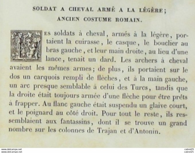 Italie Soldat romain à cheval arme à la légère 1859