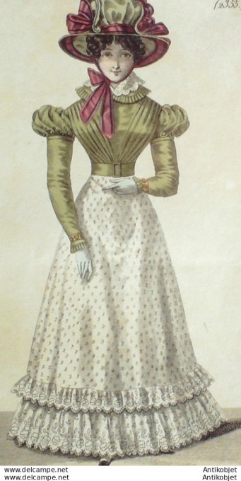 Costume Parisien 1825 # 2355 Spencer gros de Naples