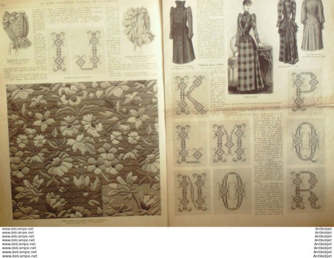 Journal + Patron Mode illustrée  1891 # 42 (with Pattern)