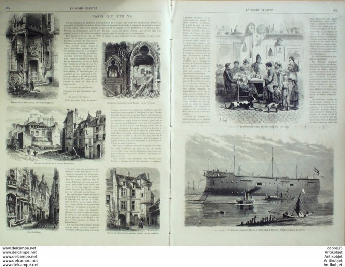 Le Monde illustré 1867 n°570 Allemagne Munich Angleterre Medway Espagne Madrid Russie Cosaques