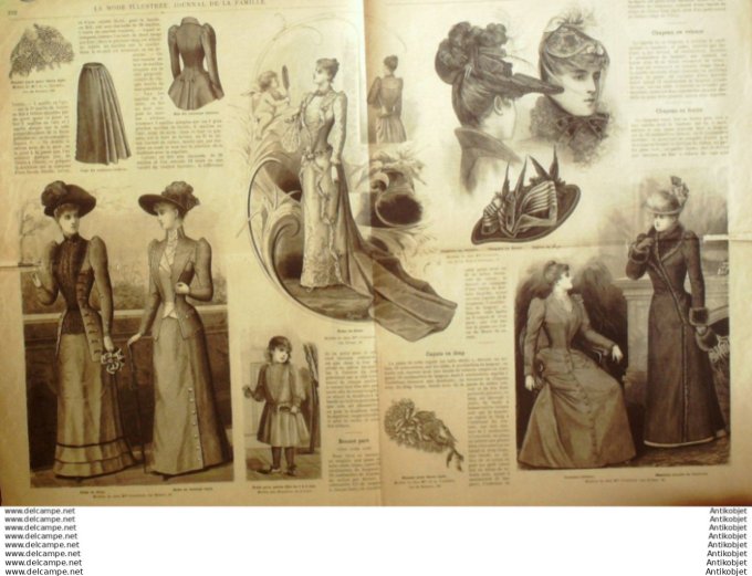 Journal + Patron Mode illustrée  1891 # 42 (with Pattern)