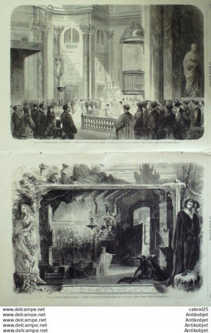 Le Monde illustré 1867 n°570 Allemagne Munich Angleterre Medway Espagne Madrid Russie Cosaques