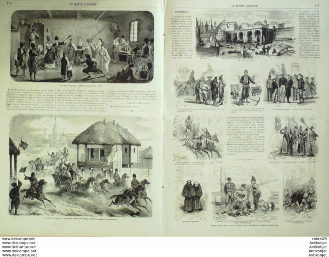Le Monde illustré 1867 n°570 Allemagne Munich Angleterre Medway Espagne Madrid Russie Cosaques