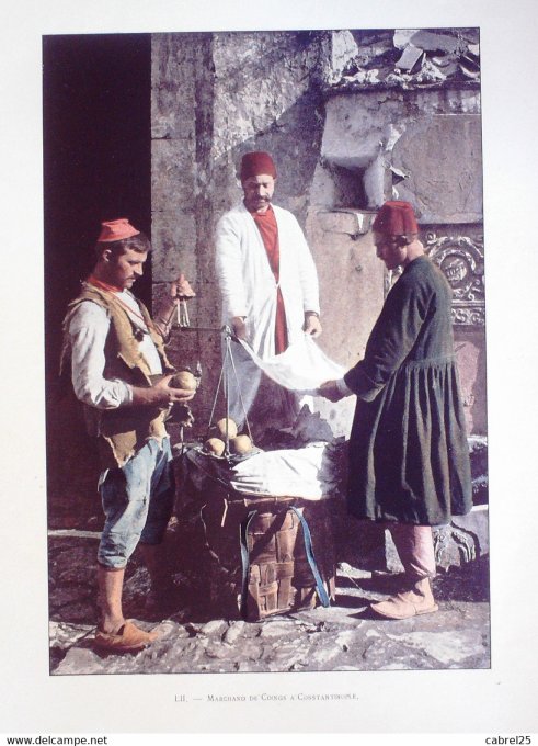 Turquie CONSTANTINOPLE marchand de coings