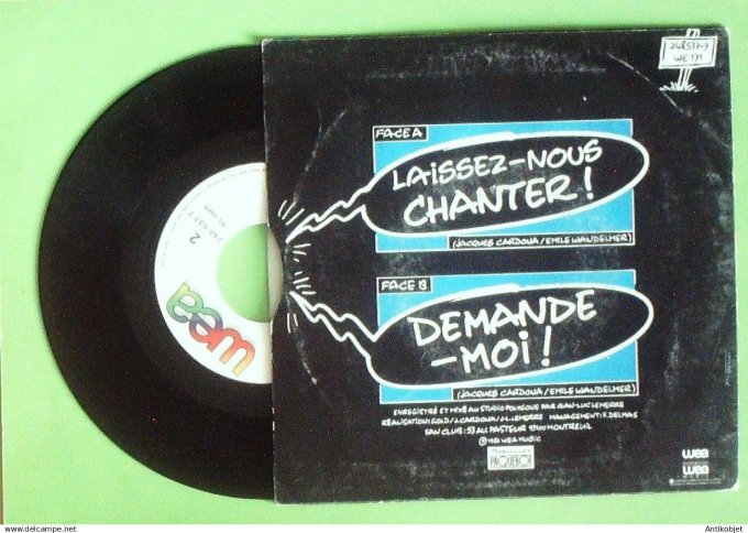 Gold 45T SP Laissez nous chanter 1986