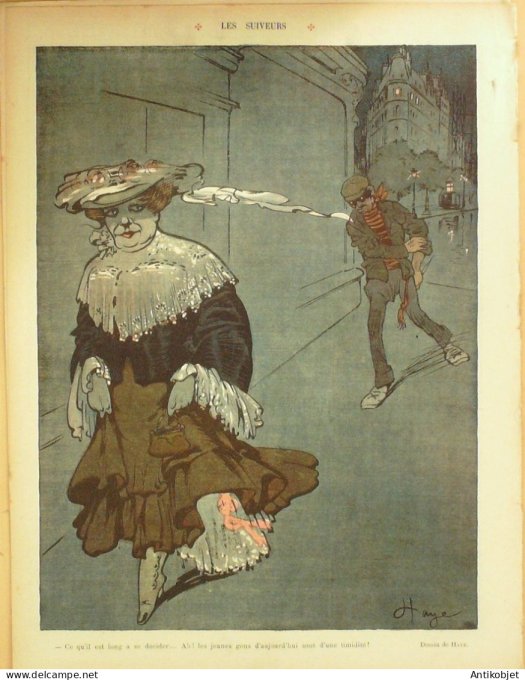 Le Rire 1908-05-16 # 276 Journal humoristique Ed.Originale Le Poete amoureux