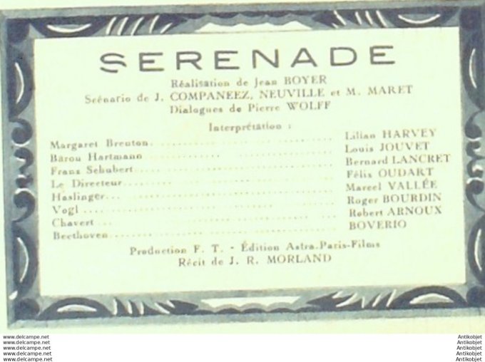 Mon Film   48 47-06-25 Serenade Louis Jouvet Bernanrd Lancret